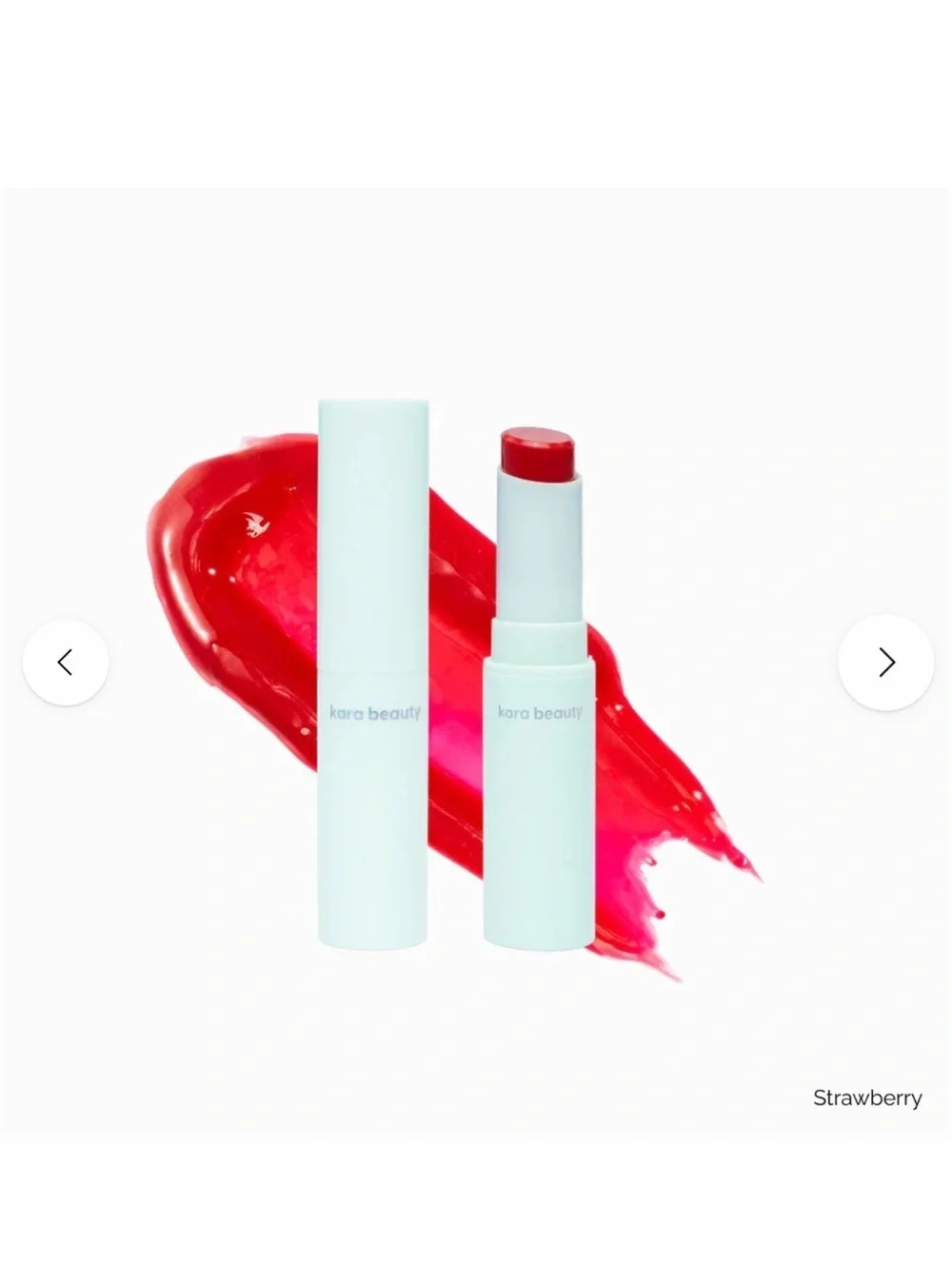Kara Beauty Bubble Babe Juicy Gloss Stick 3 g in Strawberry NEW